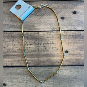 Golden Beaded Necklace- Lucky Brand